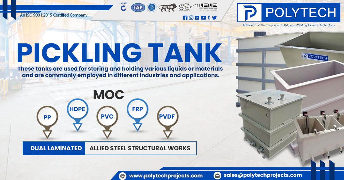 Pickling Tank Exporter in Canada