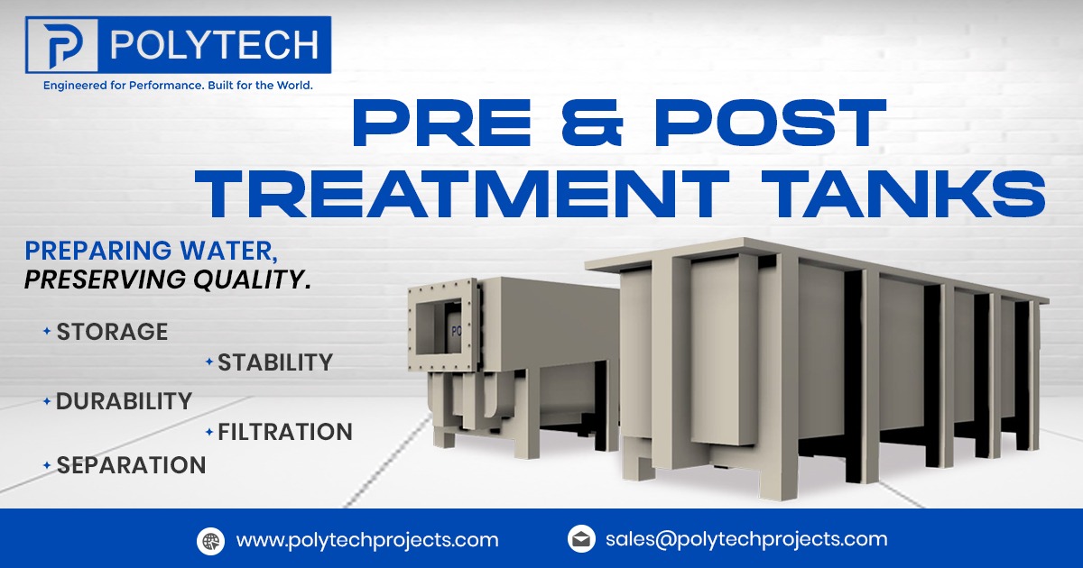 Pre and Post Treatment Tank in Canada