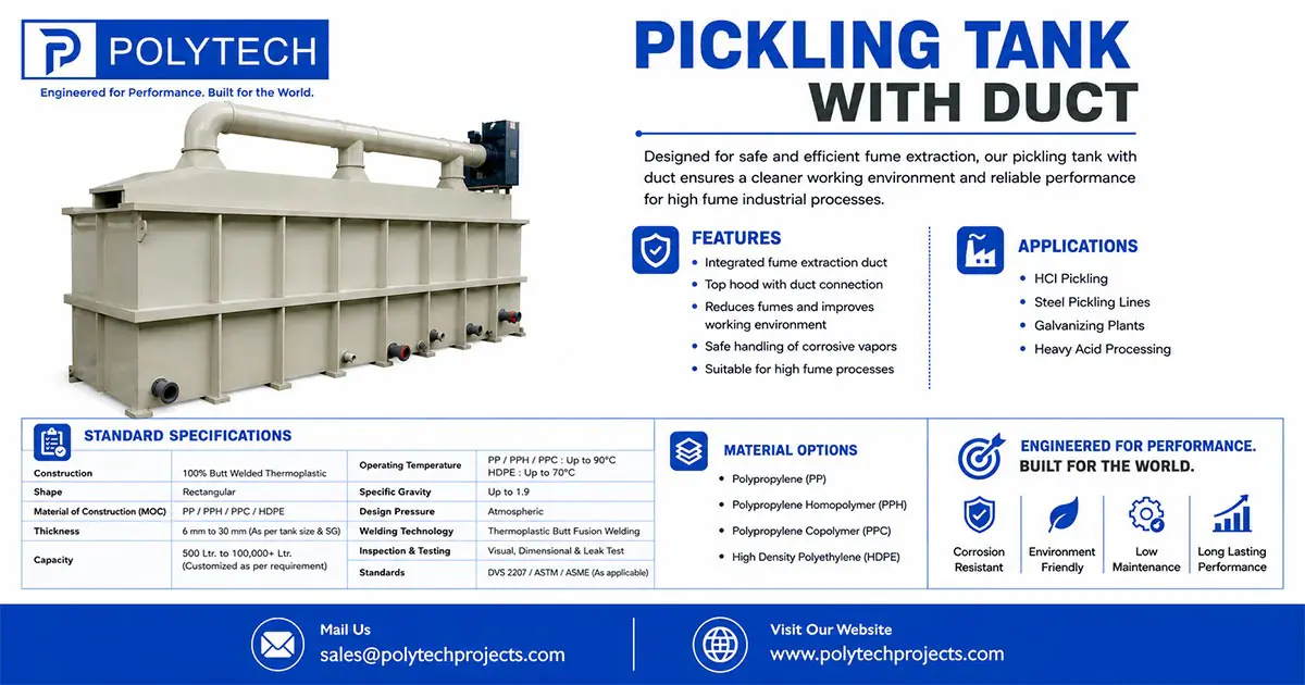Pickling Tank with Duct in Kenya